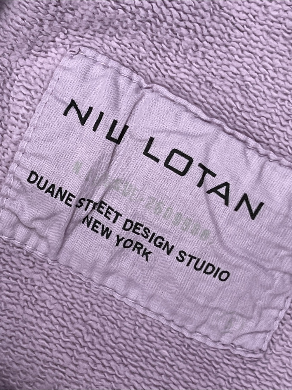 Nili Lotan S Purple 100% Cotton Harem Pocket French Terry Sweatpants - Picture 10 of 12